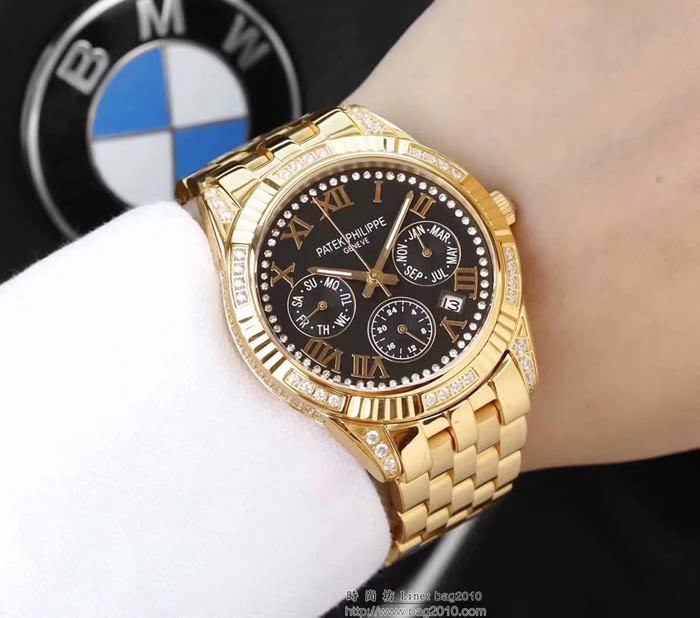 百達翡麗PATEK PHILPPE 全新多功能腕表 進口9100機械機芯 316L精鋼表殼錶帶 超級防水 最佳男士腕表  wssb4979